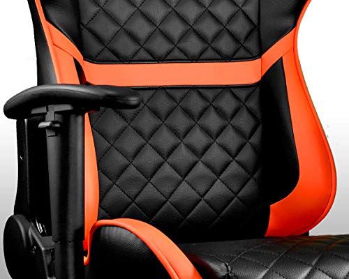 Cougar Armor One Gaming Chair with Reclining and Height Adjustment (Black and Orange) - Thumbnail 7