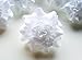 (100) Silk White Roses Flower Head - 1.75