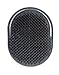 G.B.S Pocket Palm Brush Portable Comb Massager for Pet Hairs, Black, Pack of 2