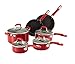 Guy Fieri 10-Piece Nonstick Cookware Set, Red