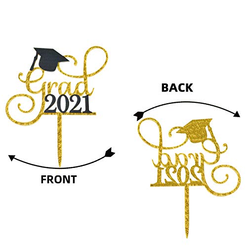 Grad 2021 Cake Topper, Graduation Cake Topper, Class of 2021 Grad Party