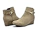 DREAM PAIRS FELICIA Women's Stylish Winter Faux Fur Lining Side Zipper Low Wedge Booties Shoes