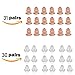 TAMHOO 30 Pairs Gold Plated Stainless Steel Post Small Cute Multiple Animal Faux Pearl Stud Earrings Set for Girls Kids (30 Pairs -1)