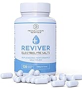 Reviver Salt Tablets Electrolyte Pills, 120 Salt Pills with Electrolytes Tablets, Fasting Salts E...