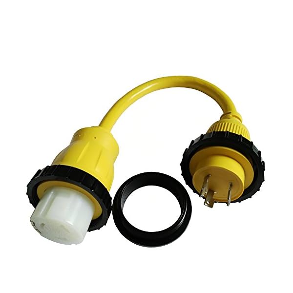 Parkworld-692002-Shore-Power-Adapter-Cord-RV-30A-L5-30P-male-to-Marine-50A-SS2-50R-female-two-hots-bridged
