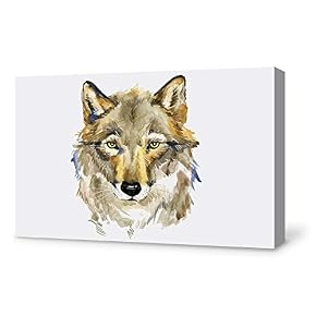 Watercolor Animal Home Artwork for Living Room Bedroom