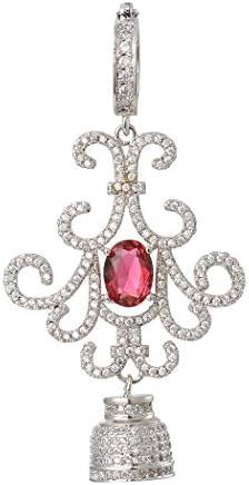 Romantic Time (TM) Bling Ruby Crown Pendant For DYI Necklace Crystal Rhinestone Accessories Jewelry