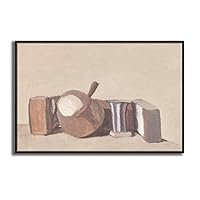 Framed Canvas Wall Art Still Life by Giorgio Mordian Canvas Prints Home Artwork Decoration for Living Room,Bedroom - 16x24 inches