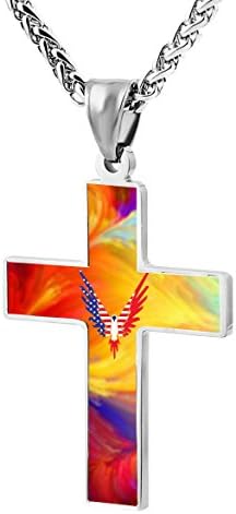 Logan-Paul Jewelry Zinc Alloy Chain Cross Pendant Necklace for Men Women with Necklace