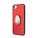 iPhone 7 Plus Ring Holder Case Rock Anti-Scratch Ultra Thin Soft TPU Cover Built-in Ring Grip Kickstand Perfect Fit Defender for Apple iPhone 7 Plus 5.5 inches (iPhone 7 Plus Red)