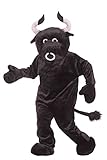 Forum Deluxe Plush Bull Costume, Black, One Size