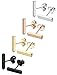 FIBO STEEl 4 Pairs Flat Bar Stud Earrings for Women Men Stainless Steel Earrings 6-12MM Available