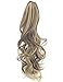 18″ 21″ Straight Curly Synthetic Clip in Claw Ponytail Hair Extension Synthetic Hairpiece 150g with a jaw/Claw Clipthumb 2