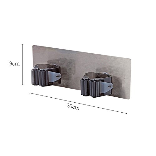 image for Mural Art Broom and Mop Holder 3M Self Adhesive Reusable Mop Rack Hold