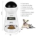 WOPET Pet Feeder Stainless Steel Bowl,Automatic Dog and Cat Feeder Food Dispenser with Timer Programmable, Distribution Alarms,Portion Control,Voice Recording Up to 4 Meals a Daythumb 1