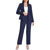 YUNCLOS Womens Suits 2 Piece Set Business Casual Long Sleeve Blazer and Pants Suit for Work Office