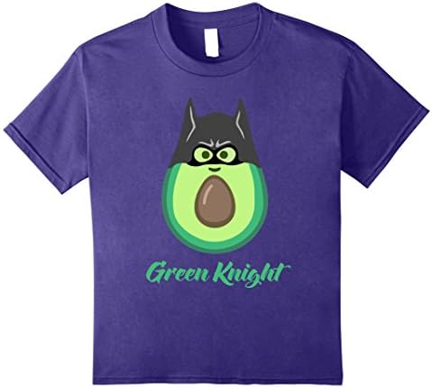Kids Green Knight T-Shirt Costume Hass Avocado for Men Women Tee 10 Purple
