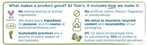 Tom's of Maine Naturally Clean Toothbrush, Soft, Pack of 6