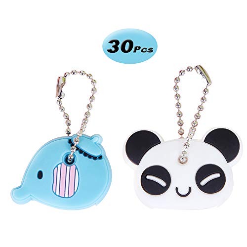 Panda/Elephant Key Caps, Cute Cartoon Key Cap Covers, Pack of 30