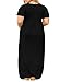 Plus Size Womens Dresses Casual Short Sleeve Loose Plain Long Maxi T Shirt Dress with Pockets