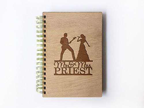 Click Here to See More Images Wedding Guest book (wood) - notebook - Singer And Guitarist