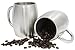 Set of 2 II 14-Oz Double Wall Vacuum Sealed Insulated Tea/Coffee Mugs with Splash Resistant Lid || Premium Food Grade 18/8 Stainless Steel || BPA-Free by AAQ Home & Kitchen
