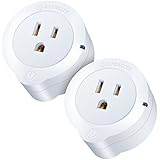 Etekcity 2 Pack WiFi Smart Plug Mini Outlet with Energy Monitoring, Works with Amazon Alexa Echo and Google Assistant, No Hub Required, White