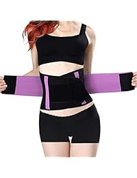 Waist Trainer Belt for Women, Breathable Sweat Belt Waist Cincher Trimmer Body Shaper Girdle Fat Burn Belly Slimming Band for Weight Loss Fitness Workout