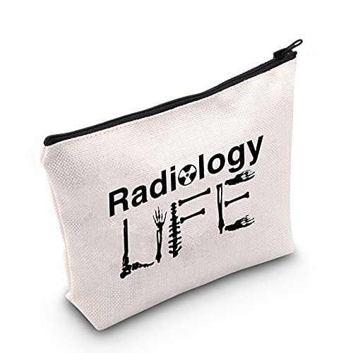POFULL Radiology Technician Life Cosmetic Bag Radiology Tech Gift