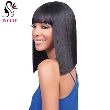 Yaki lace front wig with bangs Clearance
