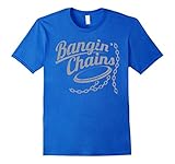 Men's Bangin Chains Disc Golfing Shirt Frisbee Golf Shirt Large Royal Blue