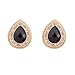 Candy Color Drop Zircon Crystal 18k Gold Plated Earrings Stud Women Jewelry Earnuts 989 (991)