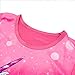Nidoul Kid Girls Nightgown Night Dress Unicorn Rainbow Princess Pajamas Sleepwear Nightie (Rose Unicorn#3, 8-9 Years)