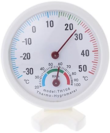 Tannhu Thermometer Hygrometer,Indoor Outdoor,Temperature&Humidity Monitor, Round,Small,Exquisite,Wireless,for,Humidifiers,Dehumidifiers,Greenhouse, Garden,Home,Office,Babyroom, Safe User-friendly