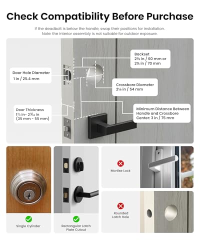 Lockin Venoris Plus - All-in-One Smart Lock for Front Door - Palm Vein & Fingerprint Keyless Entry - 2K 180° Ultra-Wide Camera, Night Vision, Built-in WiFi & 8GB Storage - No Monthly Fee