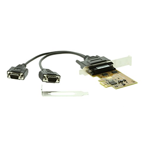 SerialGear Low Profile Dual Port RS-232 PCI Express Serial Board with Oxford Chip L
