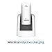Lansung sonic rechargeable electric toothbrush For Kids And Adult Dentists recommend 3 modes vibration sound small with 4 replacement head 1charging base and 1 suitcase (blue)