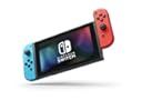 Nintendo Switch with Neon Blue and Neon Red Joy-Con