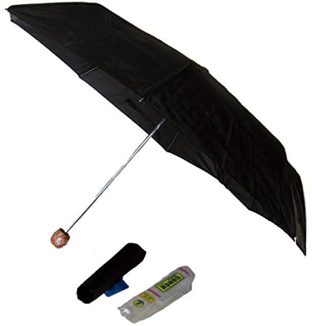 Compact Folding Black Umbrella Super Mini
