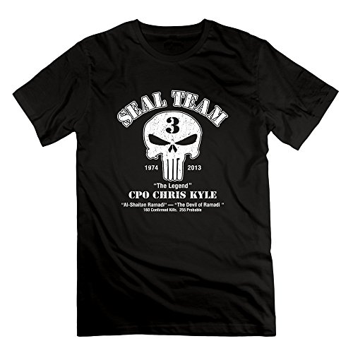 CRIS Frog Foundation American Sniper Chris Kyle T Shirts Black For Men