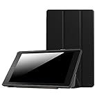 Fintie SmartShell Case for Amazon Fire HD 8 (2016 6th Generation), Ultra Slim Lightweight Standing Cover with Auto Wake / Sleep for Fire HD 8 Tablet (2016 6th Gen Only), Black