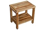 EcoDecors Eleganto Shower Stool, Natural