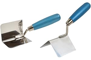 Stainless Steel Plastering Tool for Drywall Corners, Inner and Outer Trowel