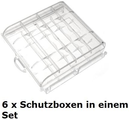 Enerdan AA-6 - Caja para pilas, transparente: Amazon.es: Electrónica