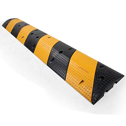 Scinotec Rubber Speed Bumps 2 Pack 2 Channel 22000Lbs Load Capacity 40