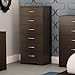 South Shore Step One 6-Drawer Lingerie Chest, Chocolate