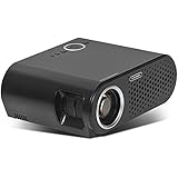 Simplebeam Projector GP90 Native 720p WXGA Video LCD 3200 Lumens LED Efficiency Projectors 1080p Full HD for Home Cinema/Game/TV Show/Camping/Outdoor Movie/Birthday Party(Black)