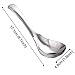 COMIART Stainless Steel Soup Spoon Thick Heavy Weight for Home, Kitchen or Restaurant, Set of 6