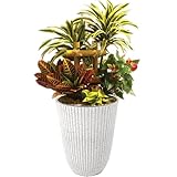 POLÈNE 12 Inch Round Pots for Plants 14 Inch Tall