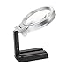 Magnifying Glass with Light - LED Lighted Folding Magnifier Stand for Reading, Maps, Small Print - 2.5X 4.5X Magnification, Includes Cleaning Cloth